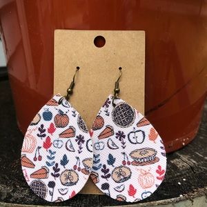 Thanksgiving Tear Drop Earrings